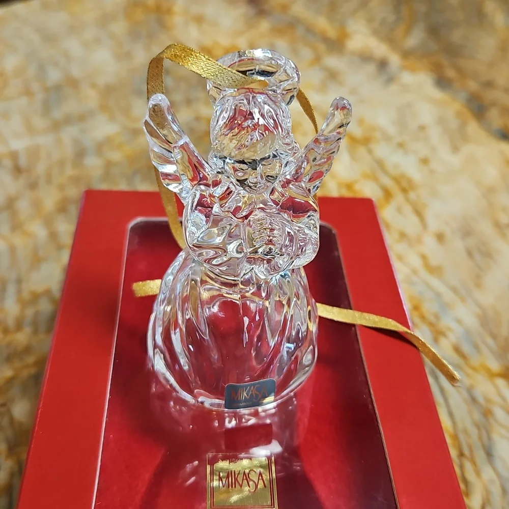 MIKASA Praying Angel Heavenly Music Christmas Ornament in box